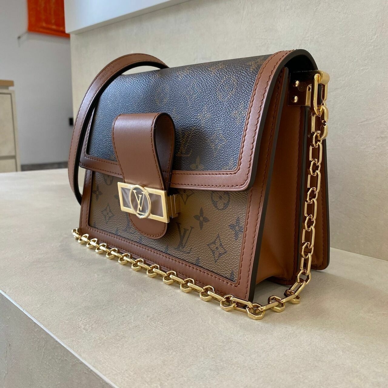 Louis Vuitton Dauphine MM Monogram Shoulder Bag