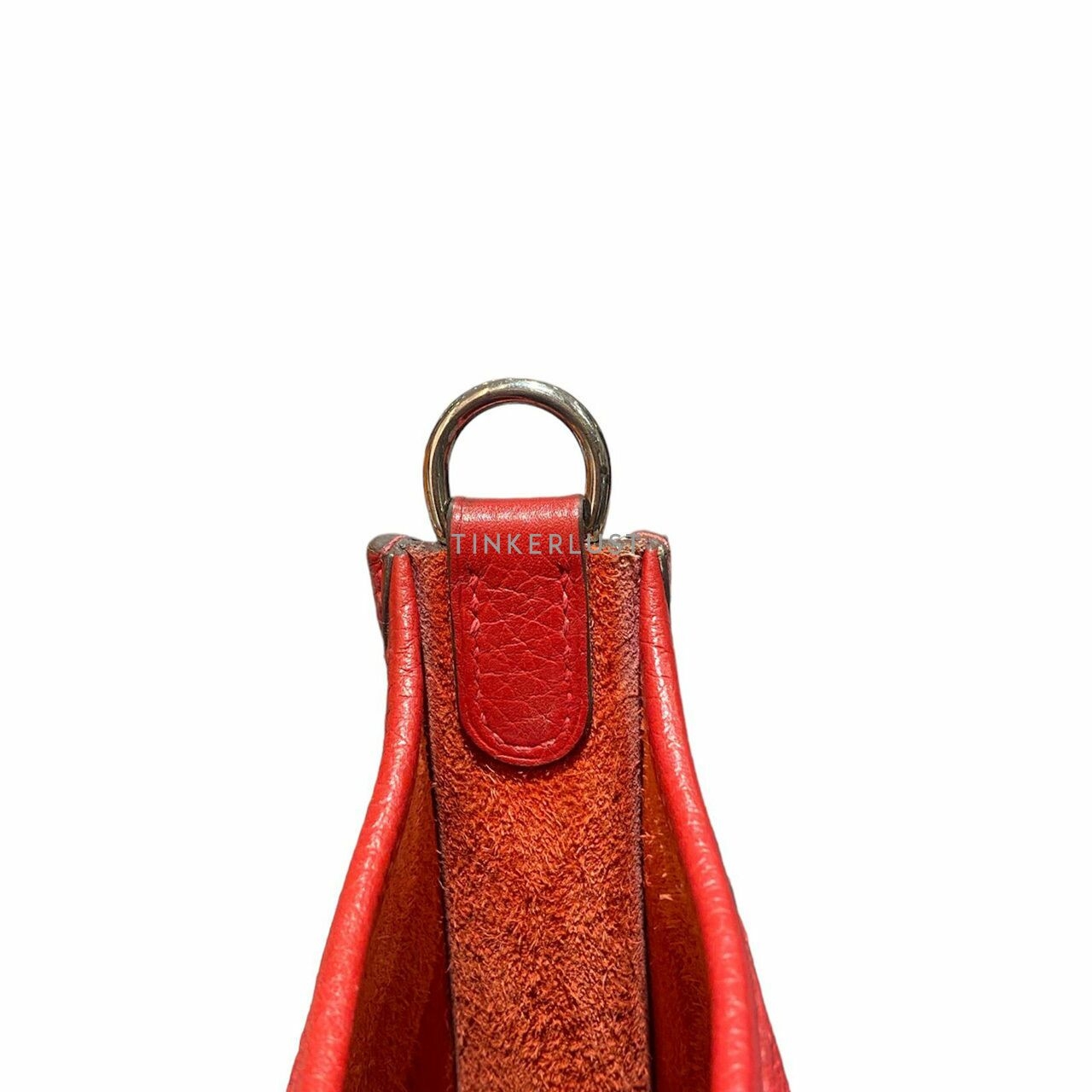 Hermes Mini Evelyne Clemence Sangle Wooly Red Casaque #C 2018 PHW Sling Bag