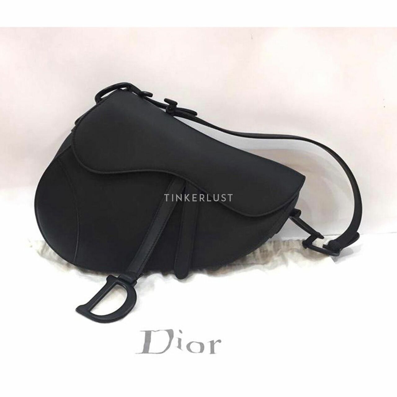 Christian Dior Saddle Bag Ultra Matte All Black 2019 Shoulder Bag