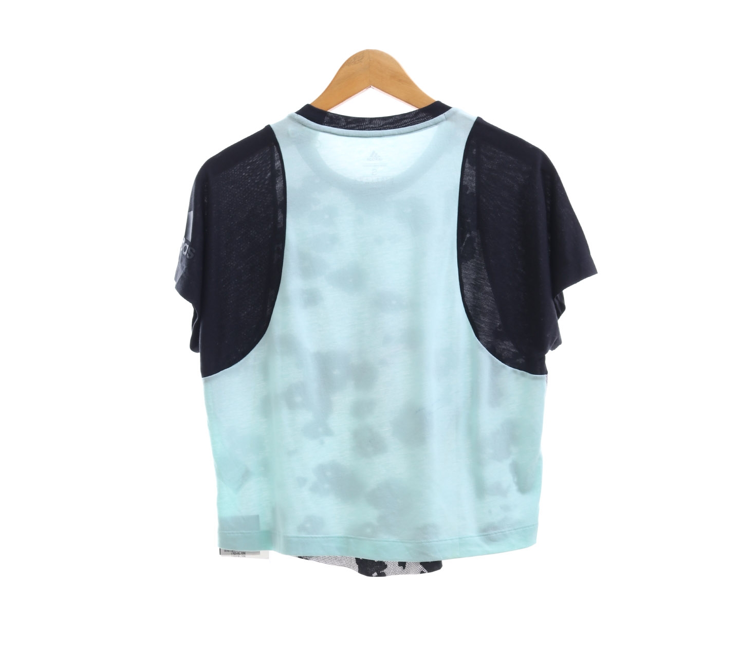 Adidas Stella Mccartney Black & Mint Blouse