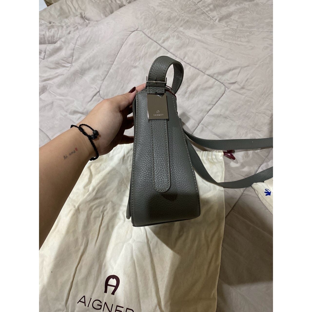 Aigner Grey Sling Bag