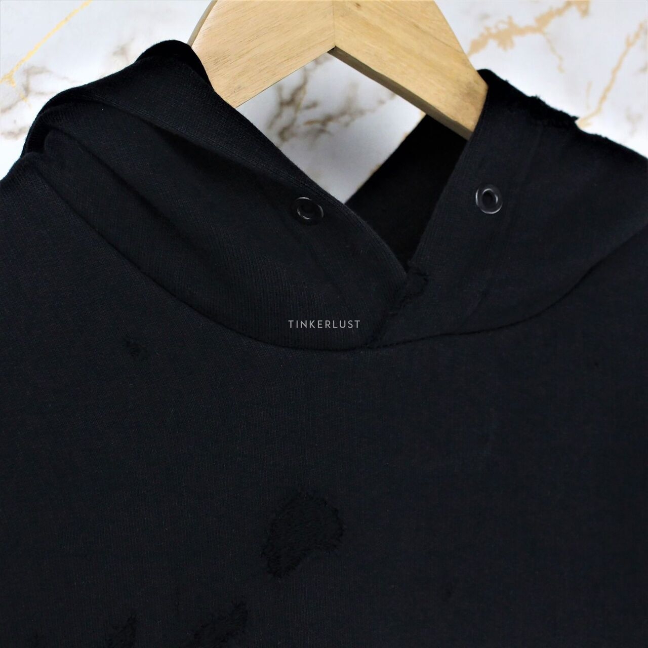 Givenchy Destroyed Hoodie Black Sweater