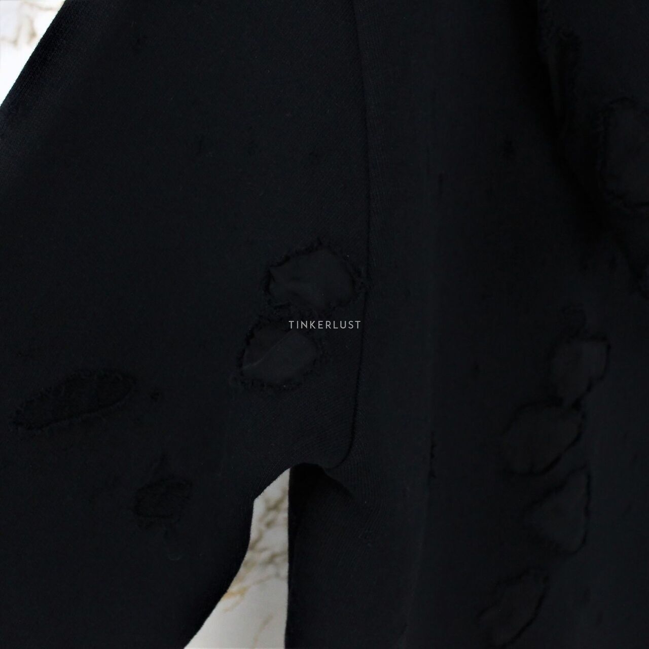 Givenchy Destroyed Hoodie Black Sweater