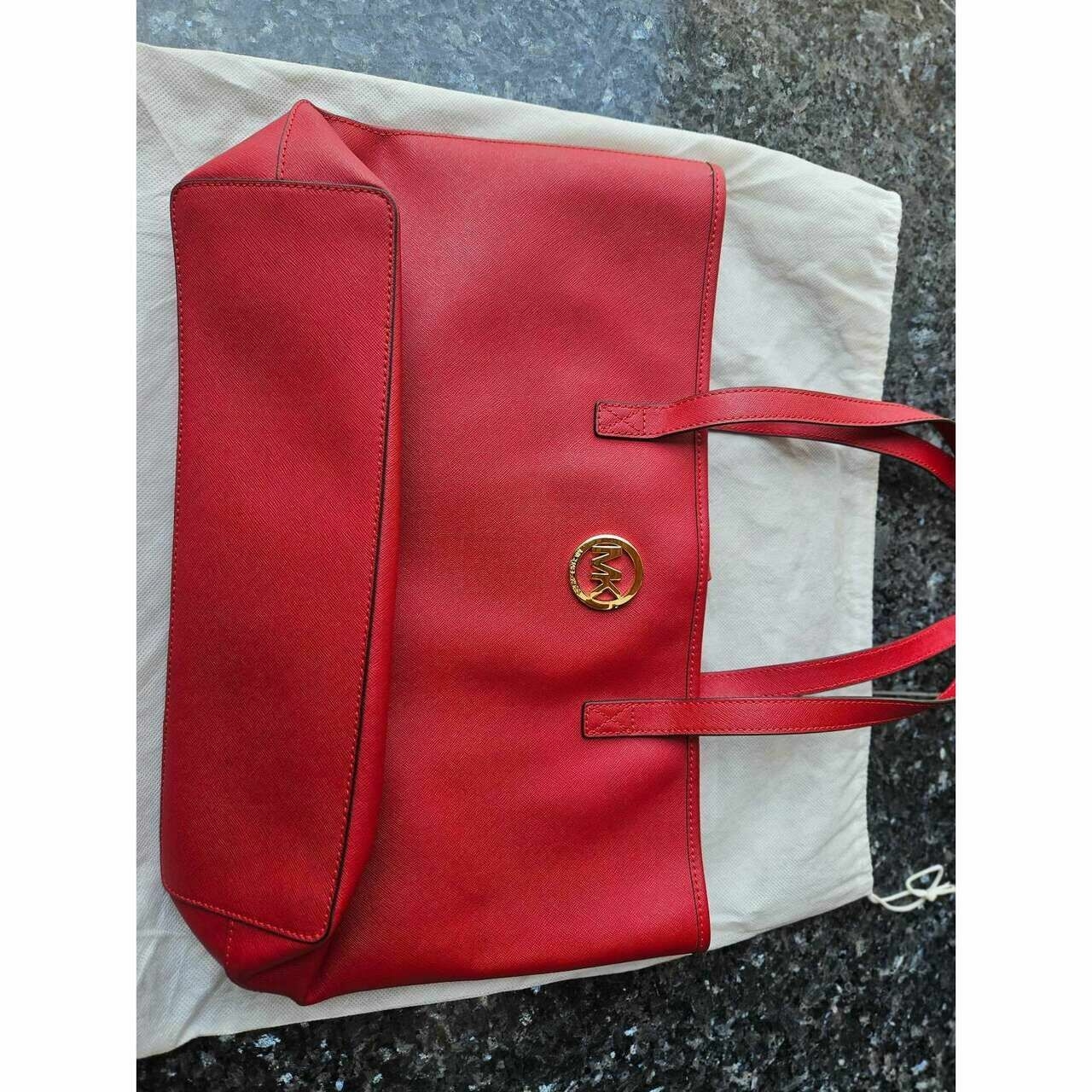 Michael Kors Red Tote Bag