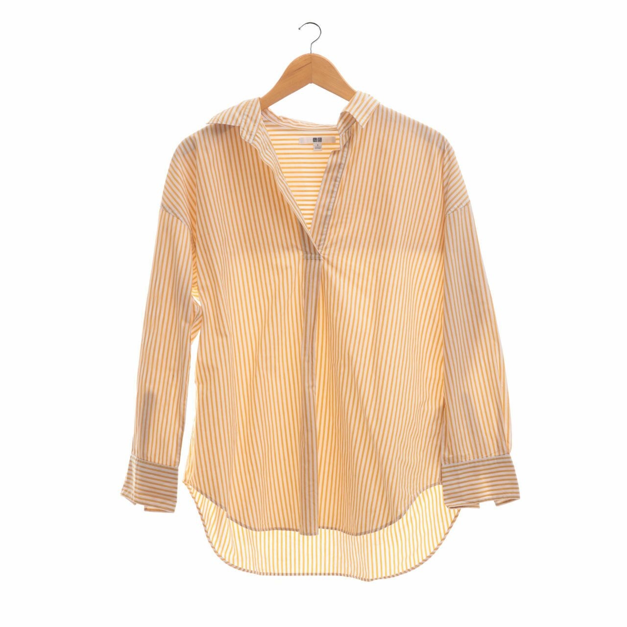 UNIQLO Yellow Stripes Blouse