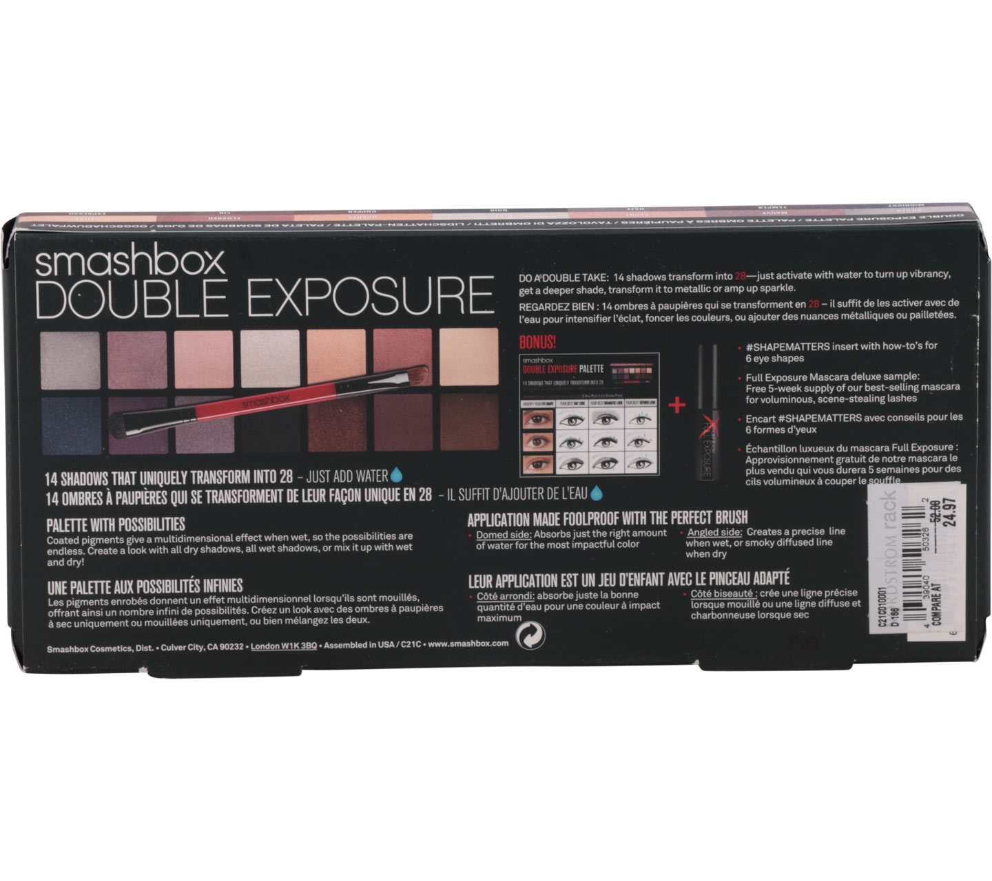 Smashbox Double Exposure Palette Bonus Full Exposure Mascara Eyes