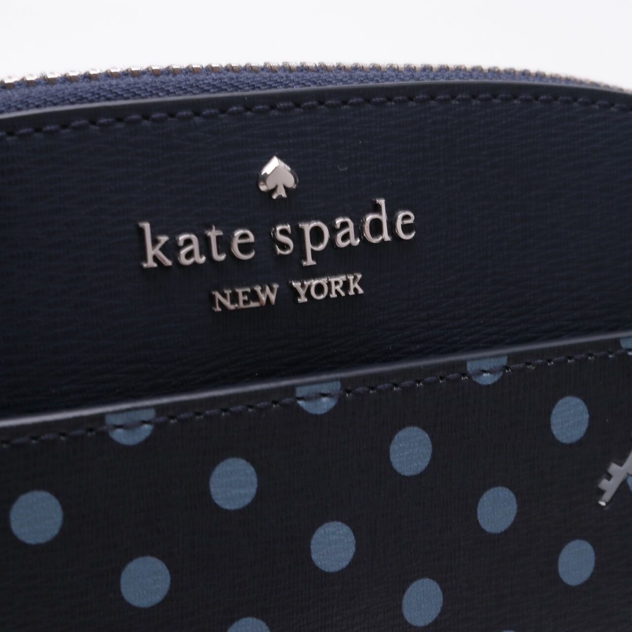 Kate Spade x Disney Alice in Wonderland Polkadot Navy Dome Crossbody Bag