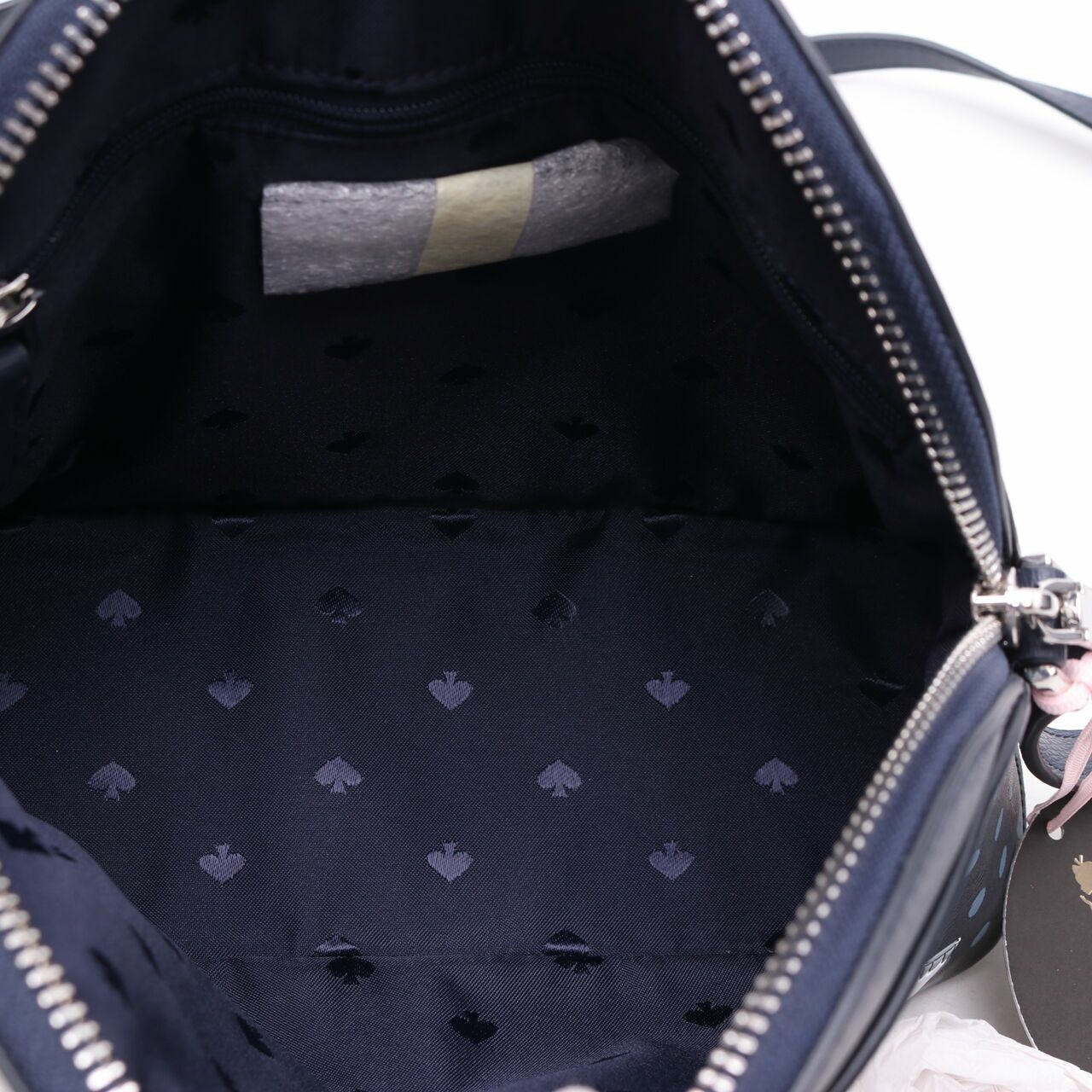 Kate Spade x Disney Alice in Wonderland Polkadot Navy Dome Crossbody Bag