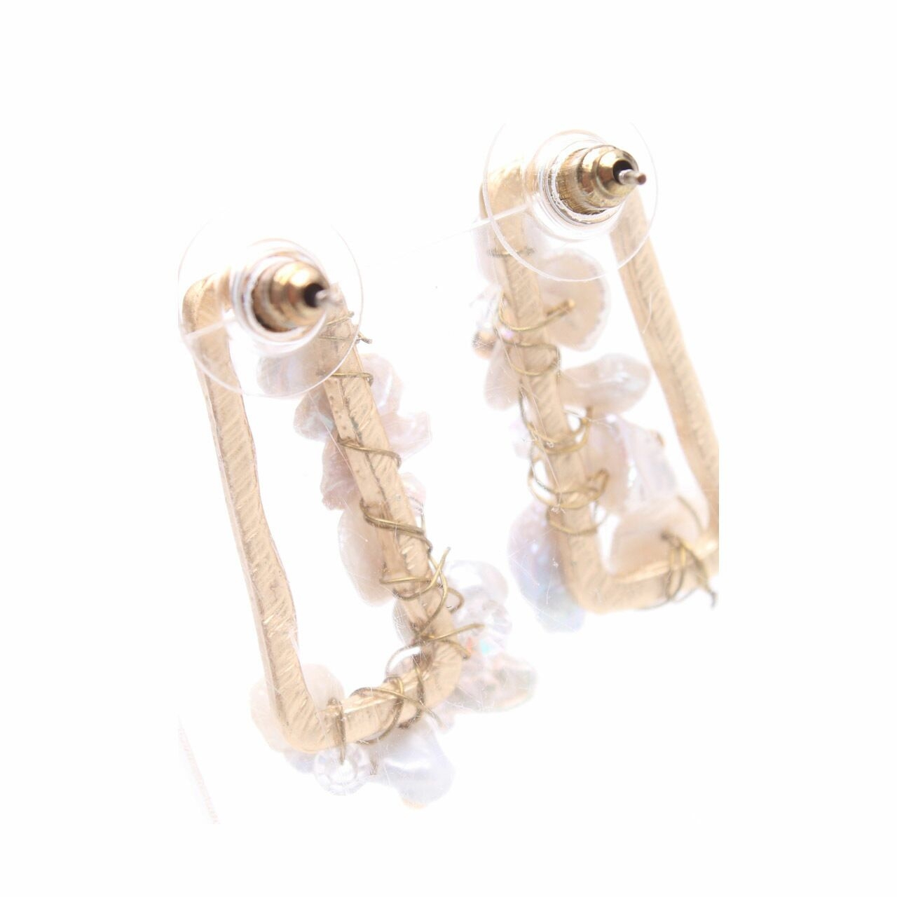 Private Collection Gold & Off White Earring Jewelry