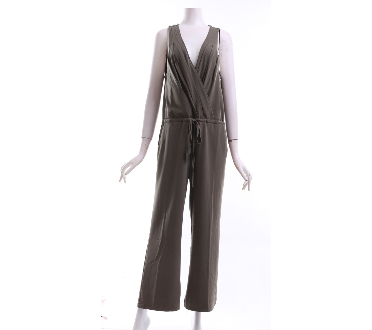 Pomelo. Olive Wrap Jumpsuit