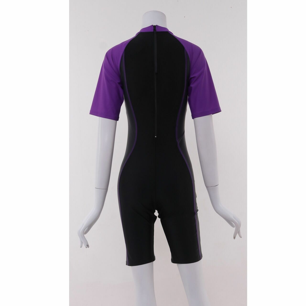 Speedo Black & Purple One Piece