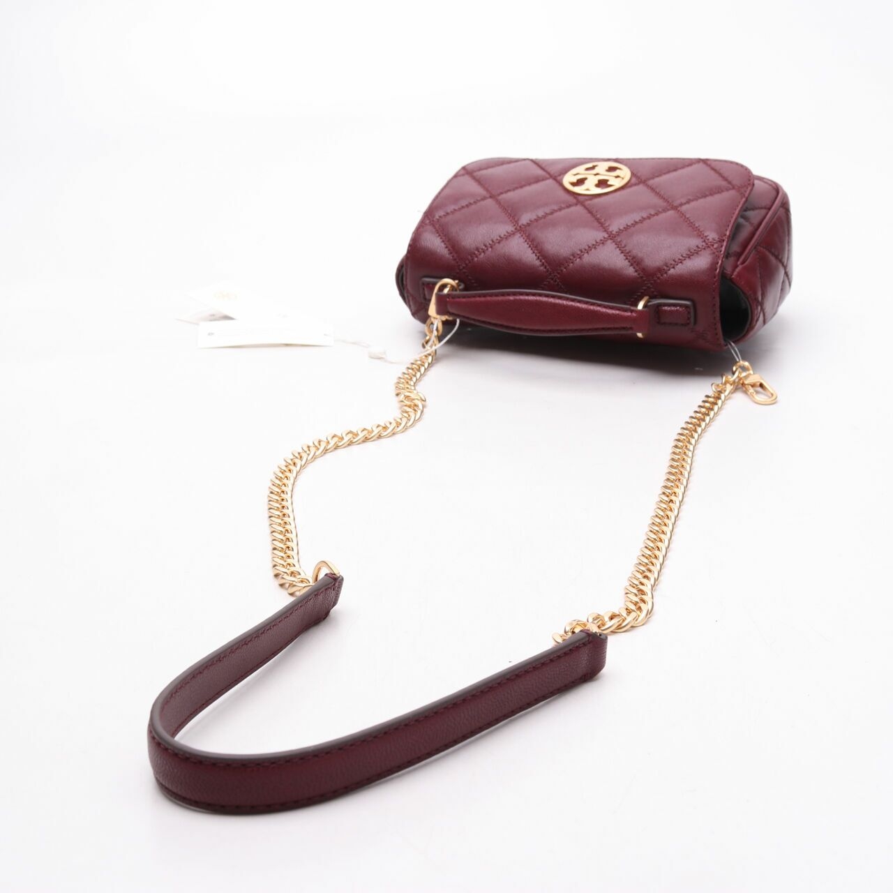 Tory Burch 87861 Willa Mini Top Handle Claret Sling Bag