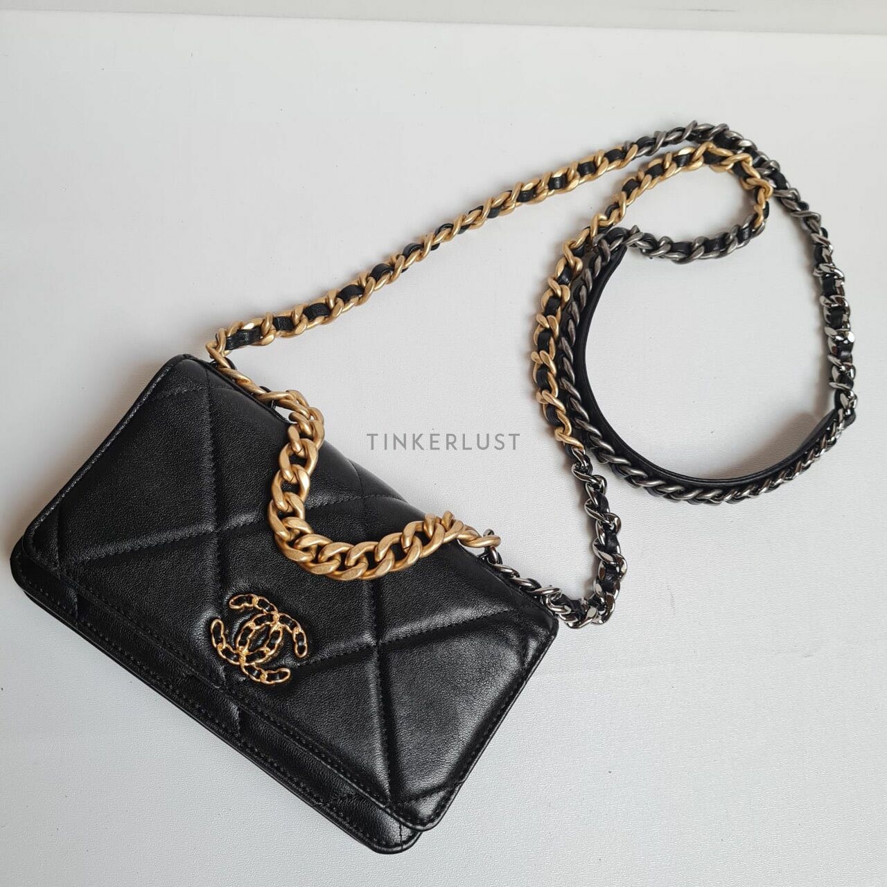 Chanel Wallet On Chain C19 Black Sling Bag