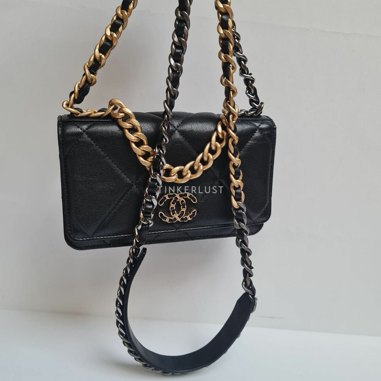 Chanel Wallet On Chain C19 Black Sling Bag