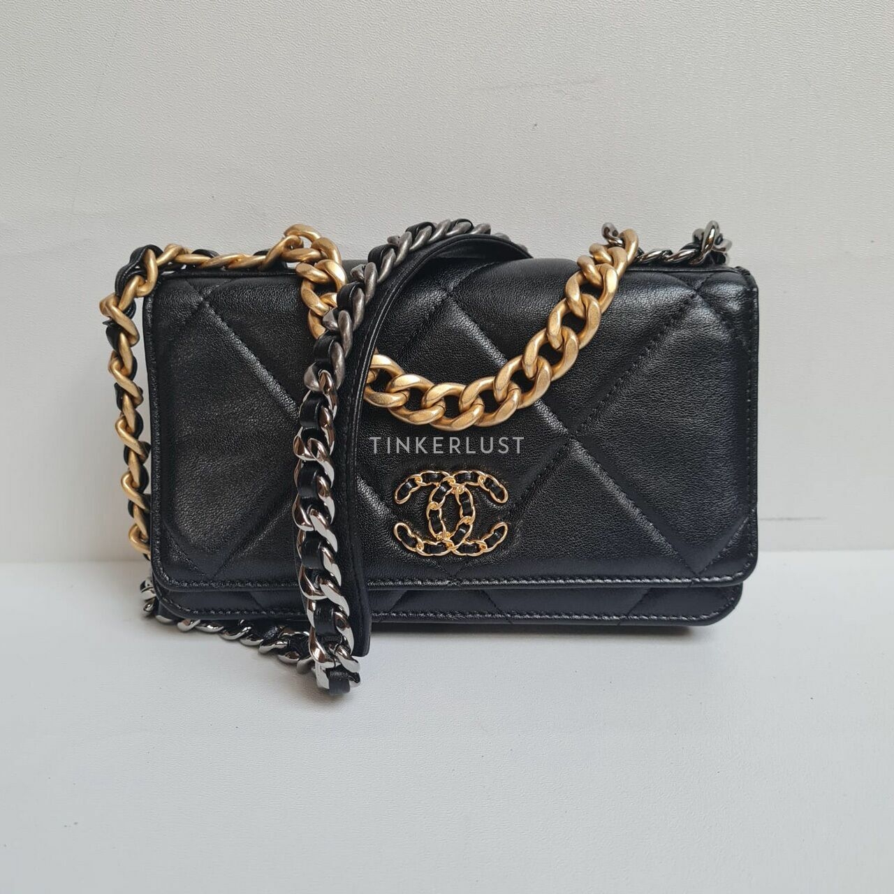 Chanel Wallet On Chain C19 Black Sling Bag