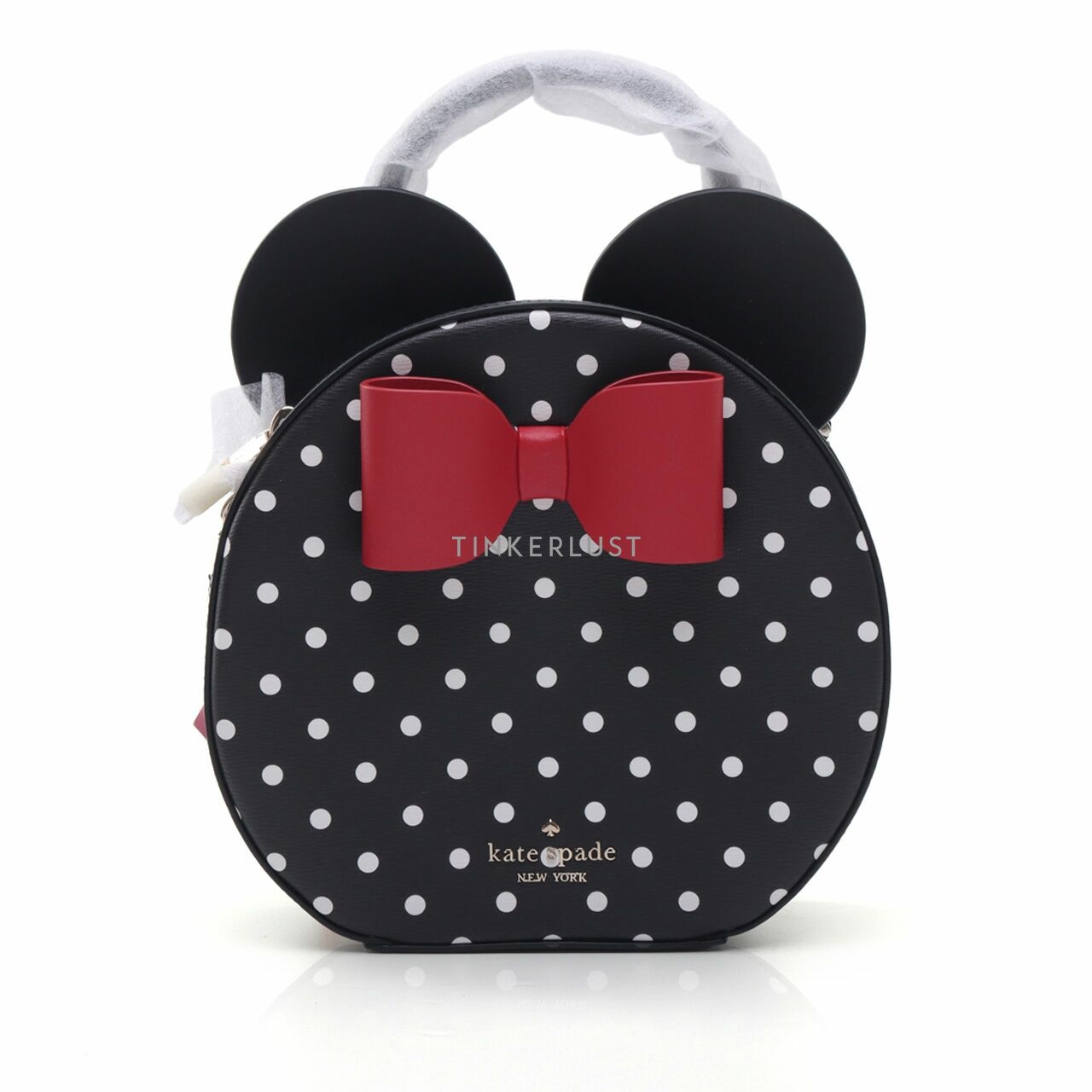 Kate Spade X Disney Minnie Mouse K4641 Black Round Crossbody Bag	