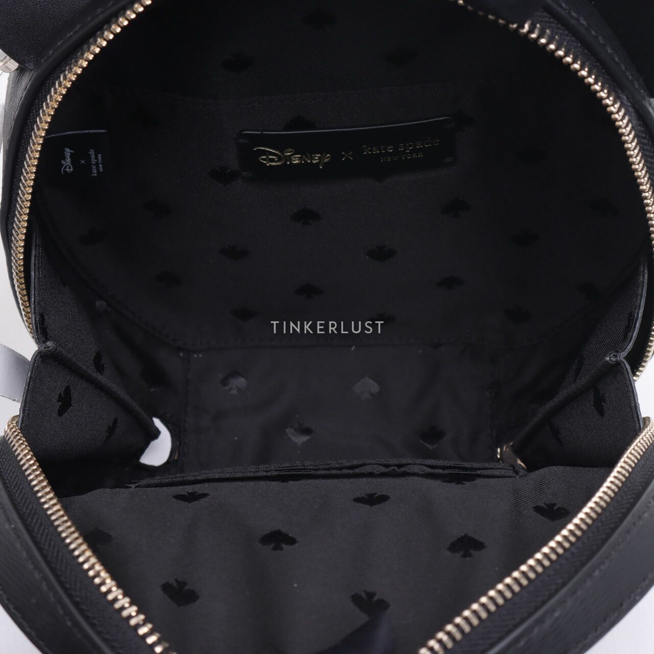 Kate Spade X Disney Minnie Mouse K4641 Black Round Crossbody Bag	