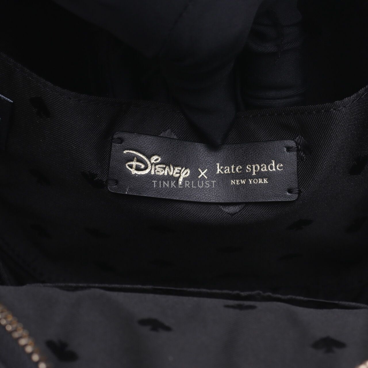 Kate Spade X Disney Minnie Mouse K4641 Black Round Crossbody Bag	