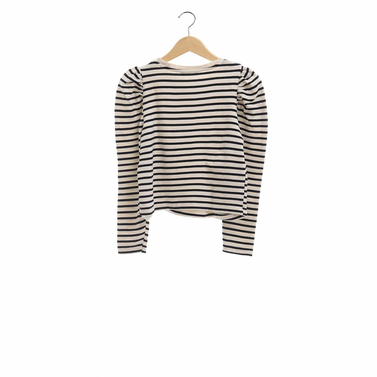 Zara White Stripes Blouse