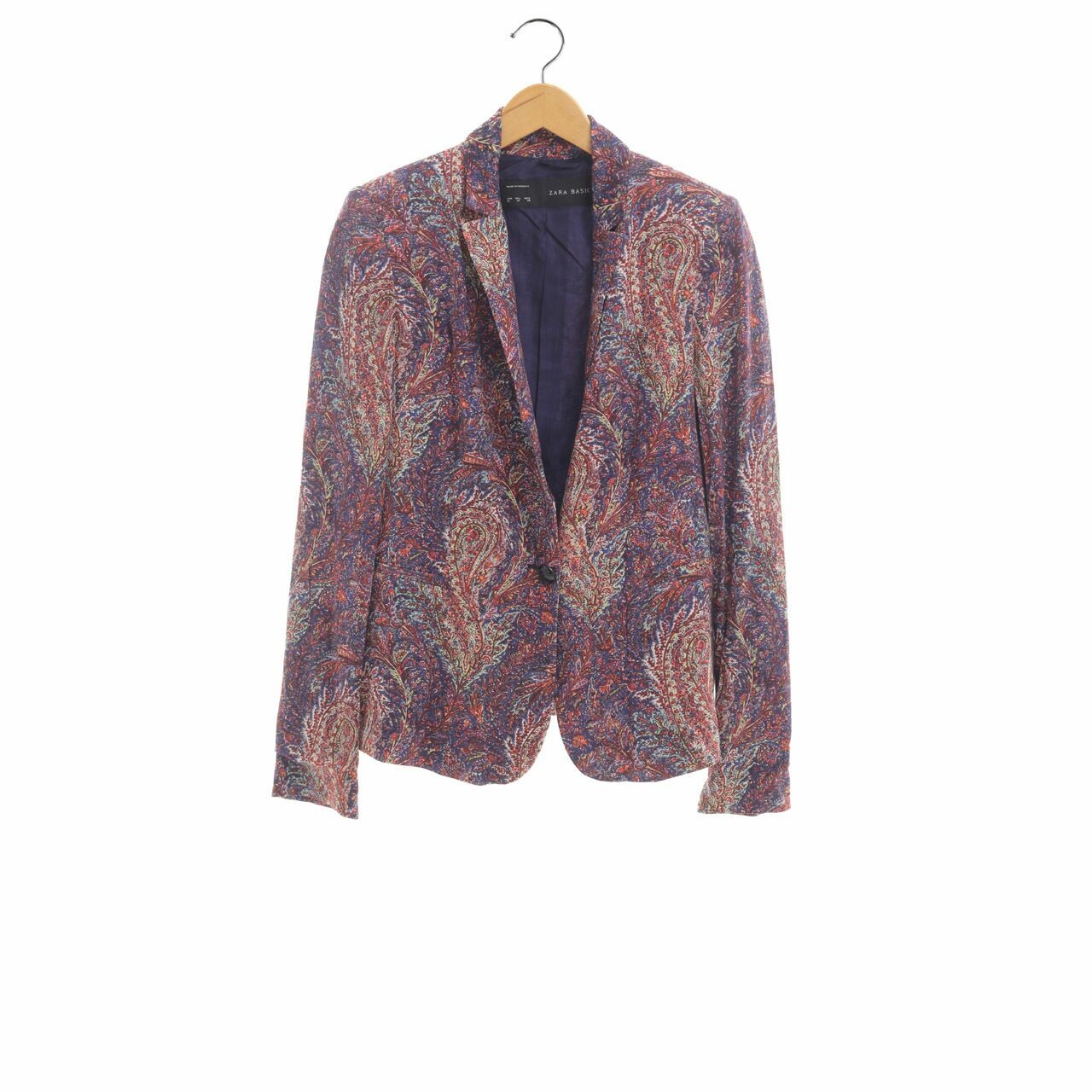 Zara Multicolor Printed Blazer