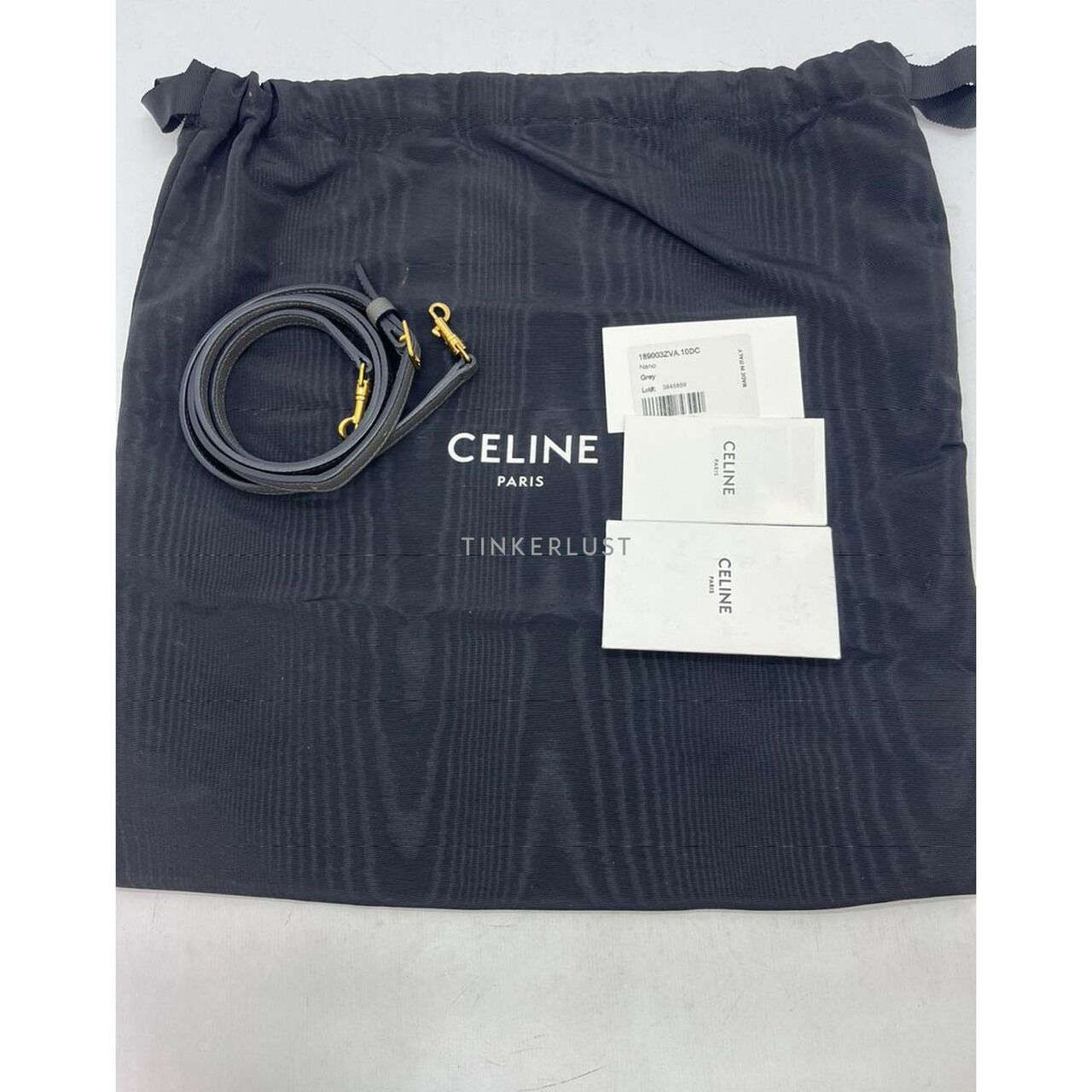 Celine Nano Belt Grey GHW 2021 Satchel