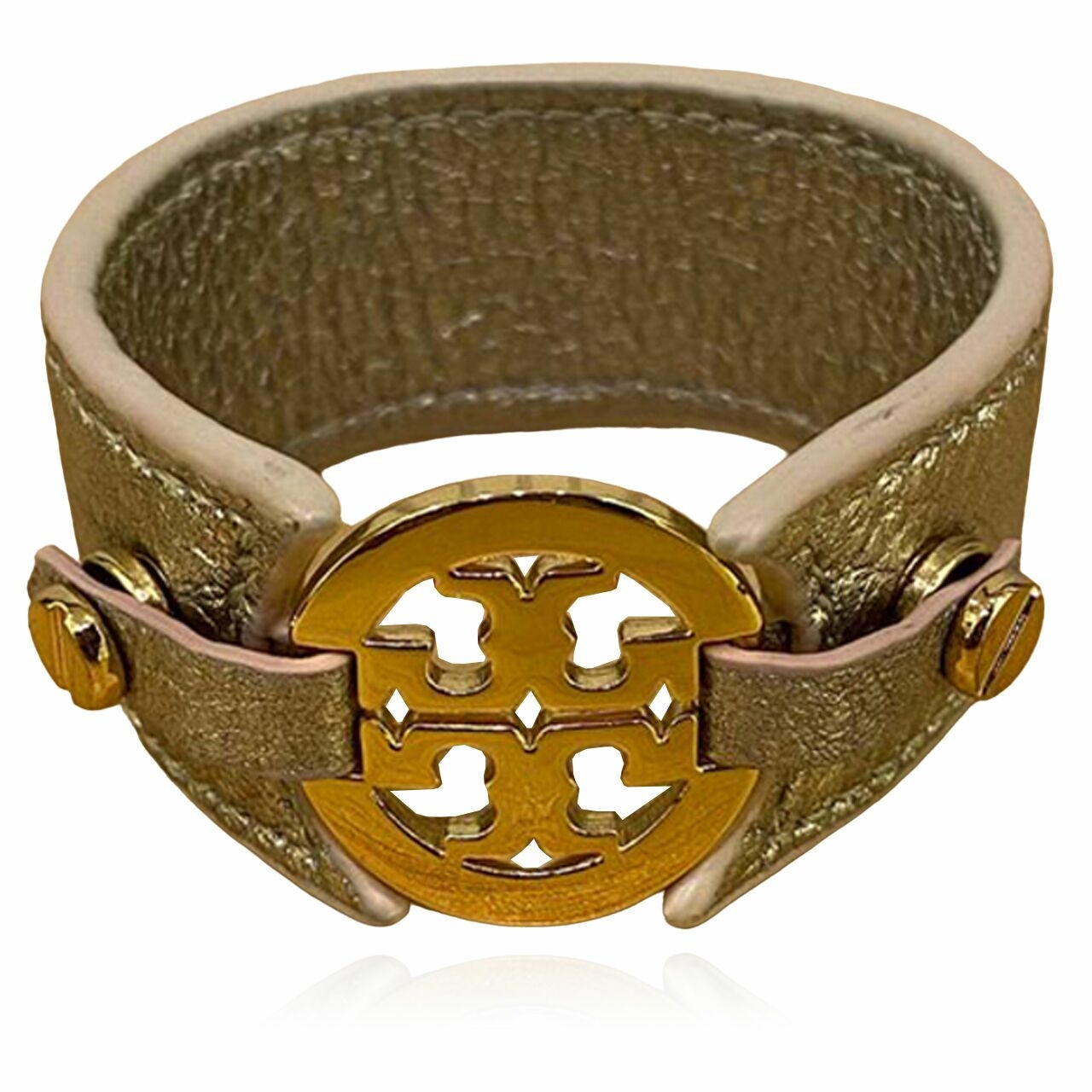 Tory Burch Logo Double Snap Bracelet in Silver GHW  Jewellery