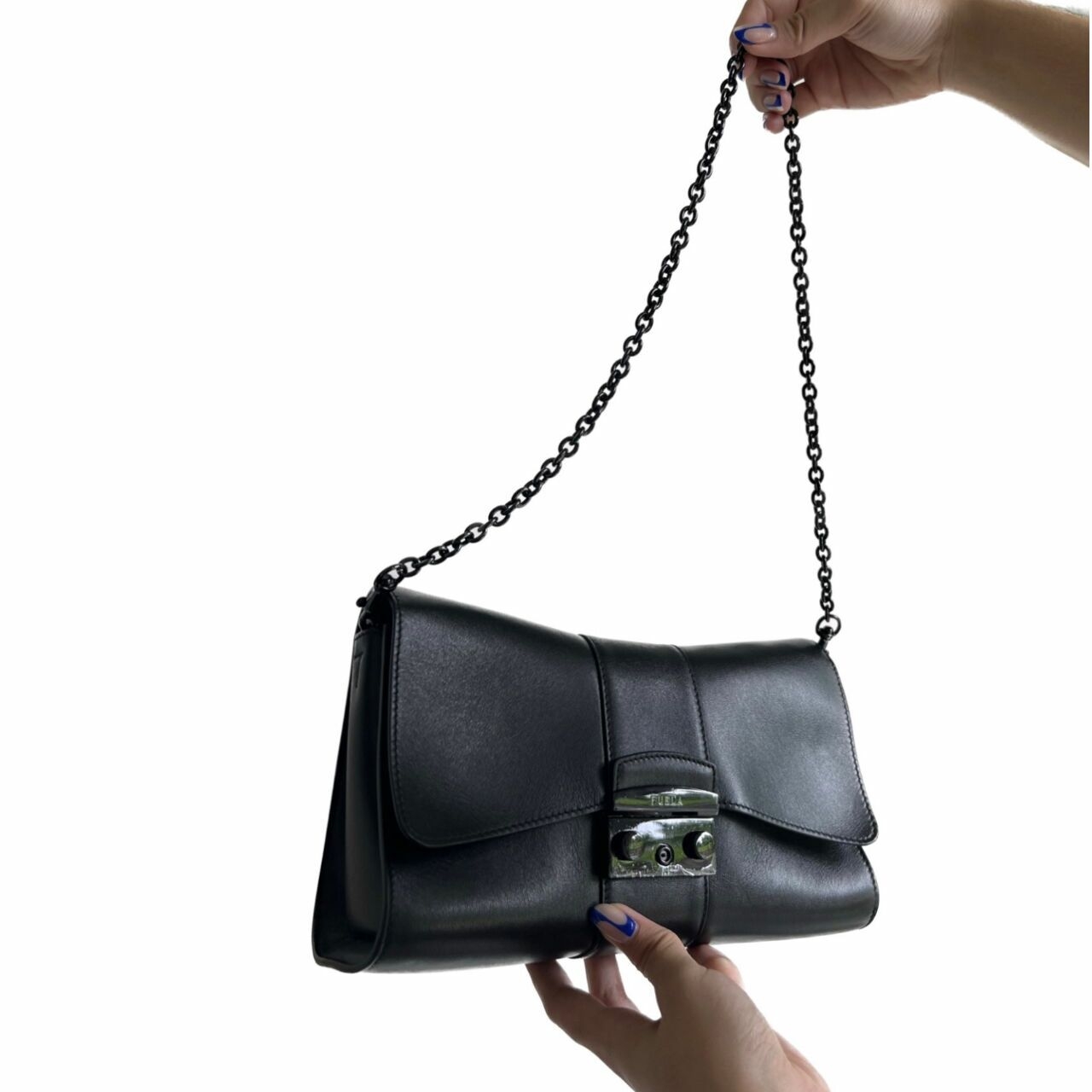 Furla Metropolis Remix 2023 In Nero Black Shoulder Bag