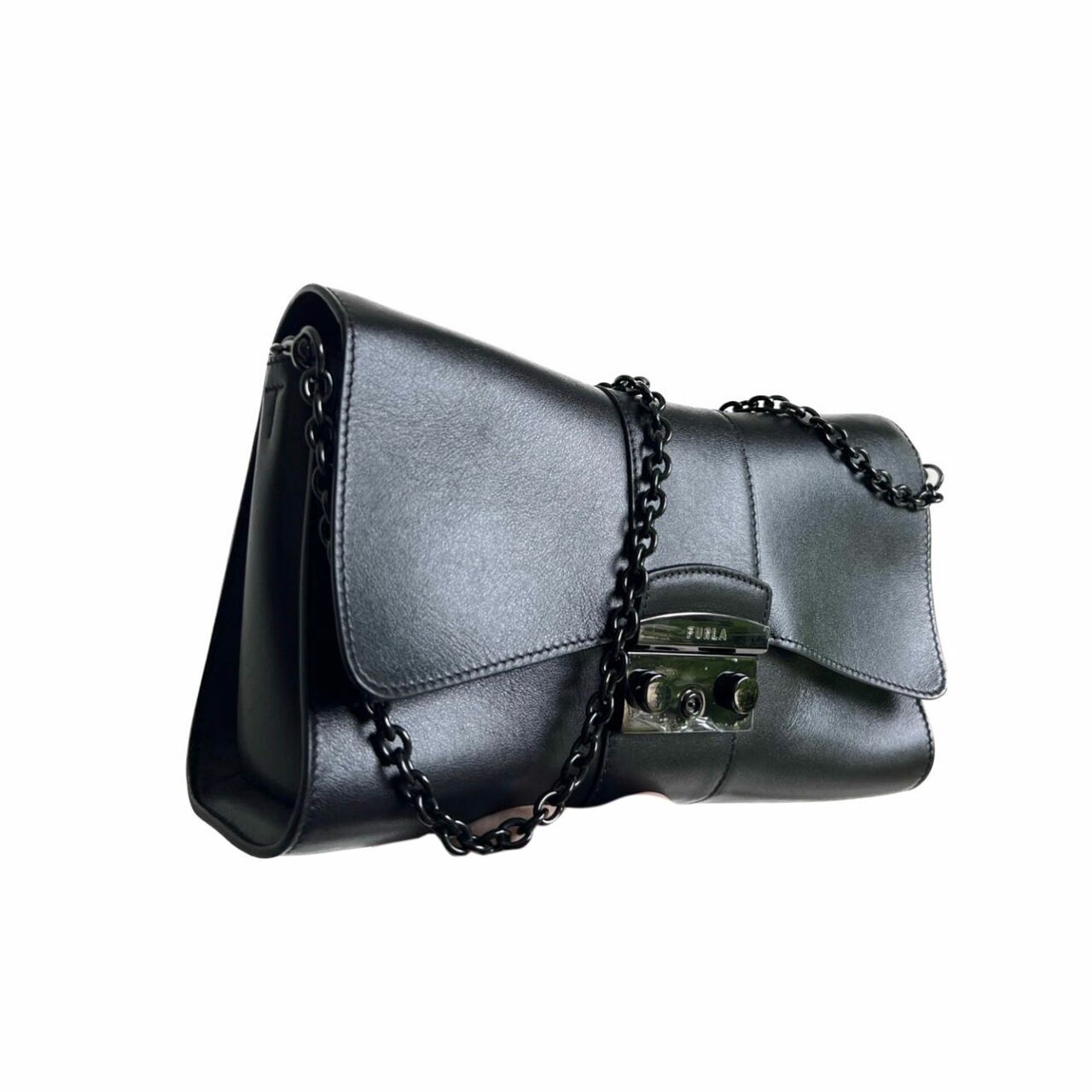 Furla Metropolis Remix 2023 In Nero Black Shoulder Bag