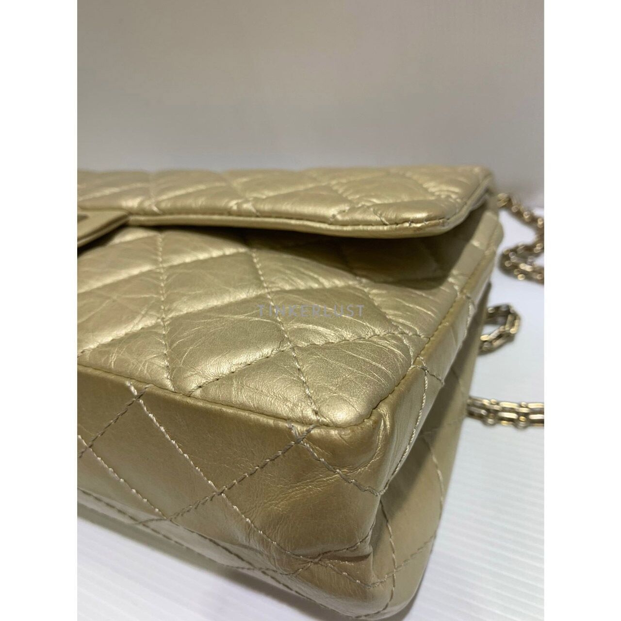 Chanel Reissue 226 Medium Gold Calfskin GHW #15 Shoulder Bag