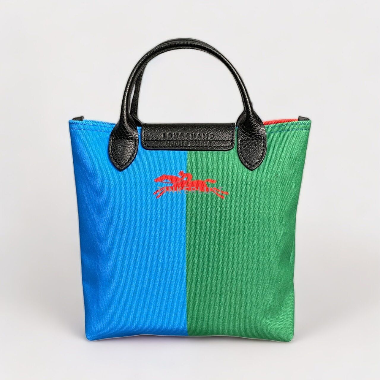 Longchamp x Robert Indiana Red Multi Satchel