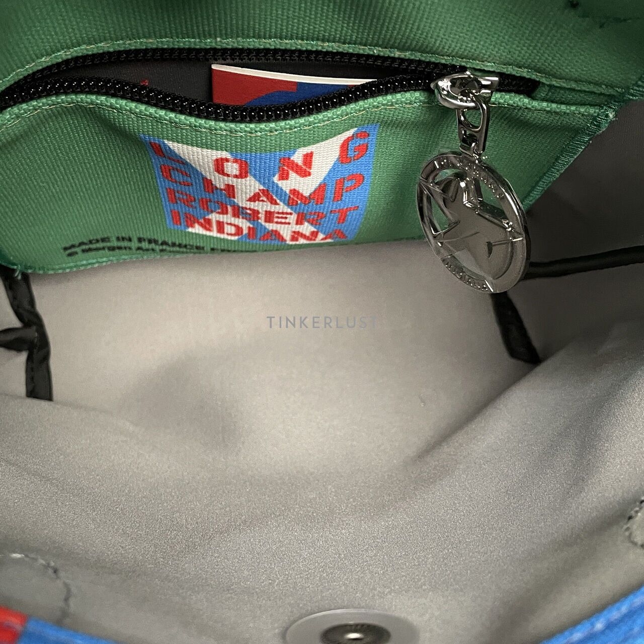 Longchamp x Robert Indiana Red Multi Satchel