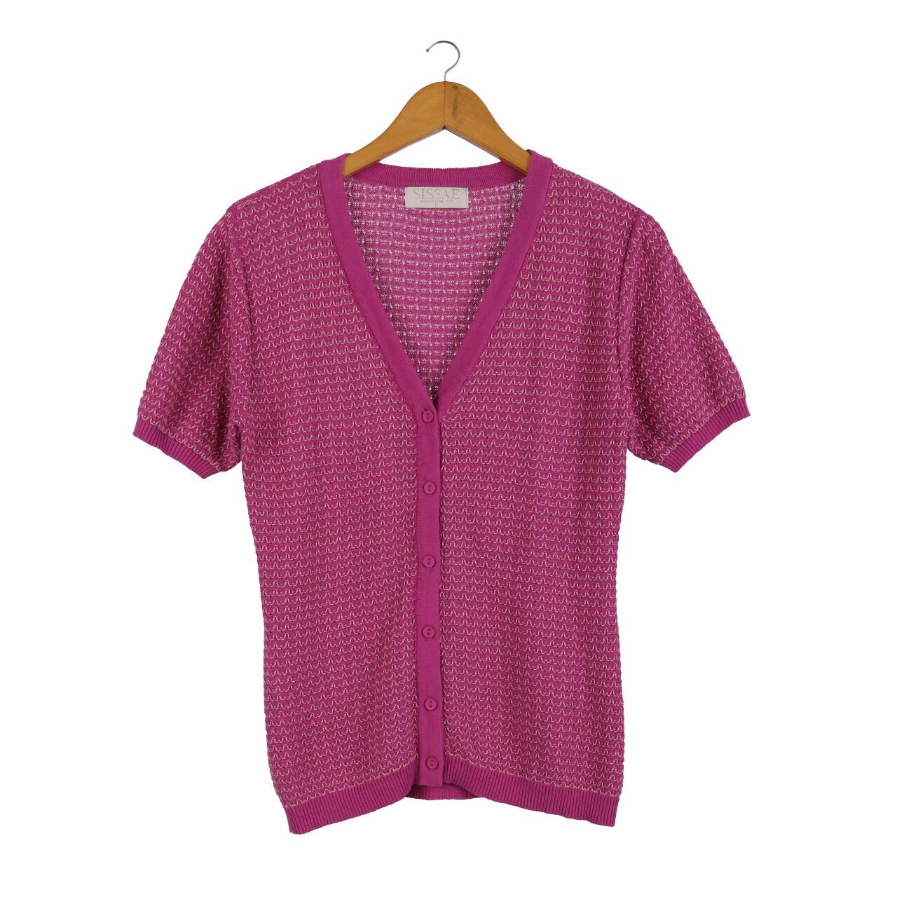 Sissae Brown & Fuchsia Cardigan