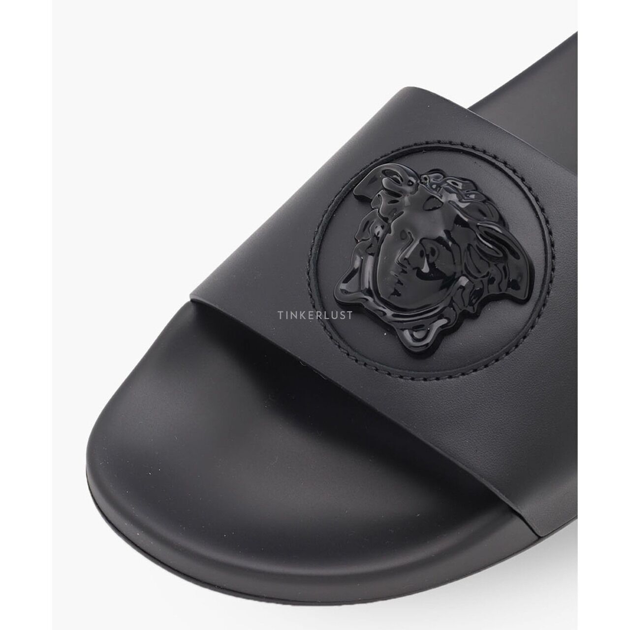 Versace Women La Medusa Slide Sandals in Black