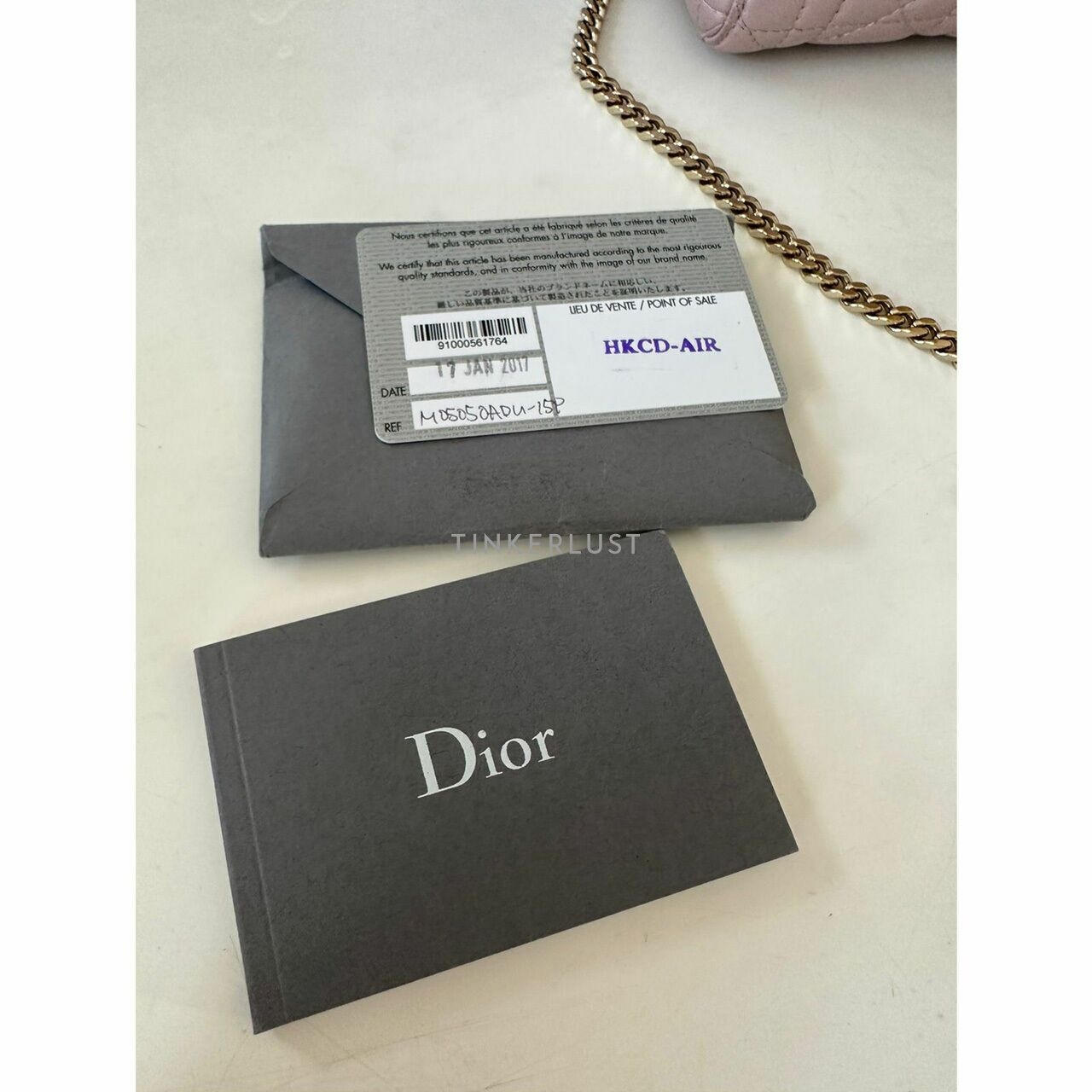 Christian Dior Lady Dior Mini Lotus GHW 2017 Satchel