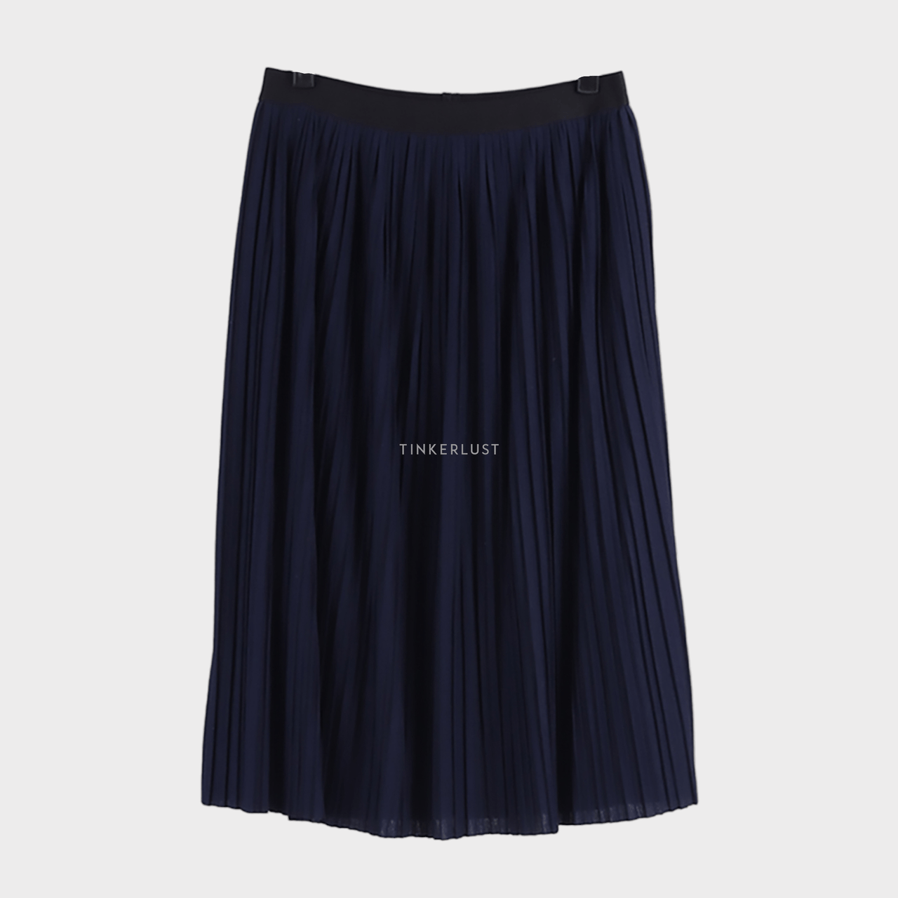 UNIQLO Navy Pleated Mini Skirt