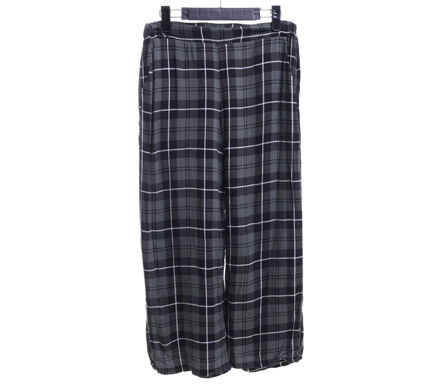 The Editor's Market Dark Green Plaid Long Pants