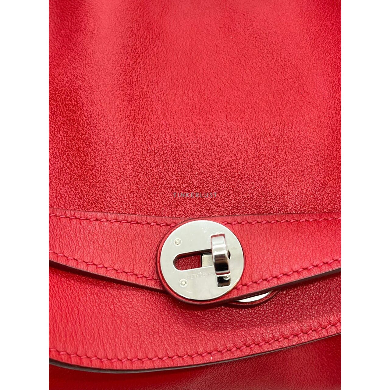 Hermes Lindy 34 Swift Red PHW #P Shoulder Bag