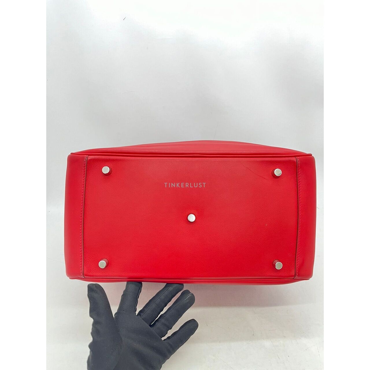 Hermes Lindy 34 Swift Red PHW #P Shoulder Bag