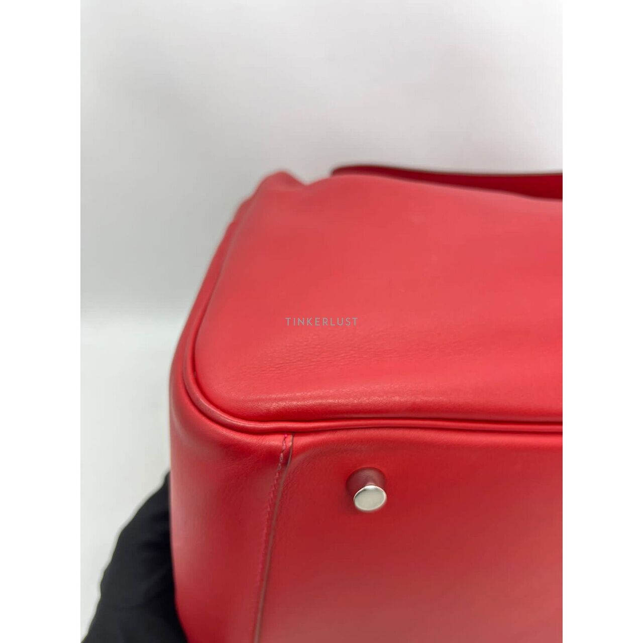 Hermes Lindy 34 Swift Red PHW #P Shoulder Bag