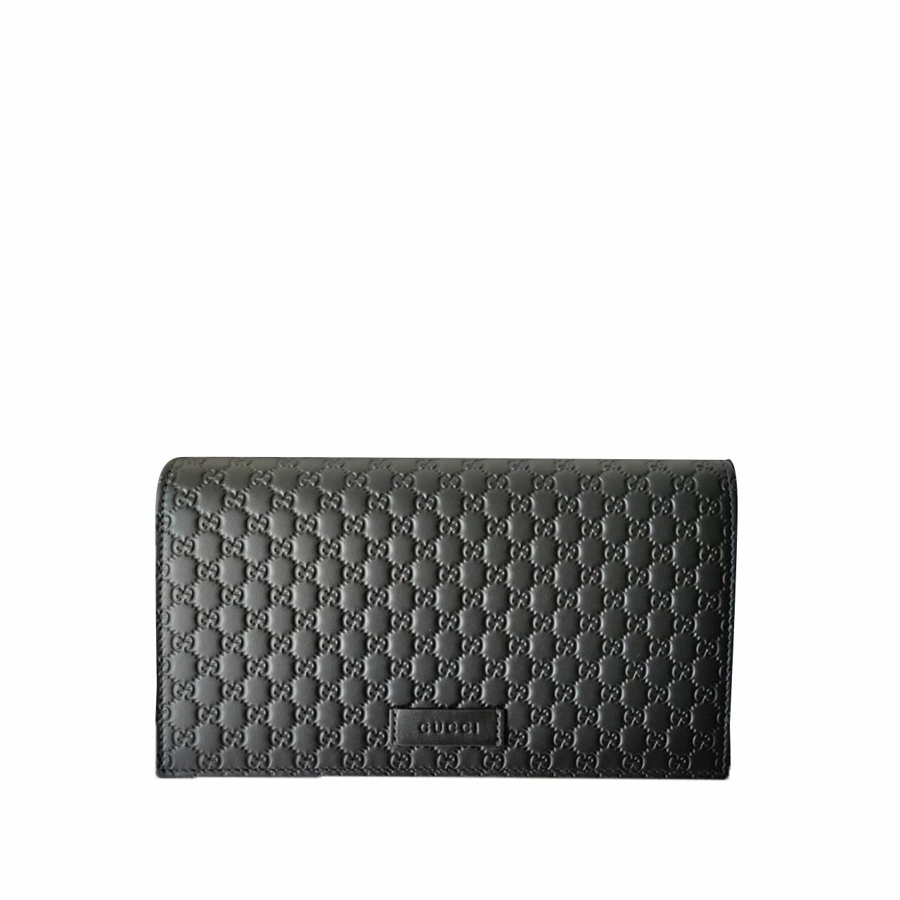 Gucci GG Embossed WOC Black Sling Bag	