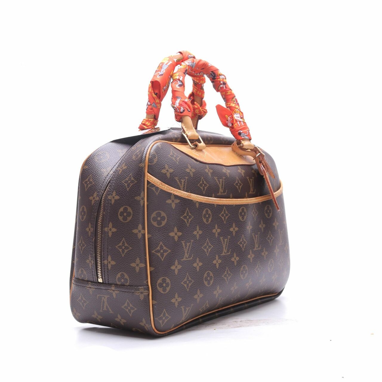 Louis Vuitton Brown Monogram Canvas Deauville Handbag	