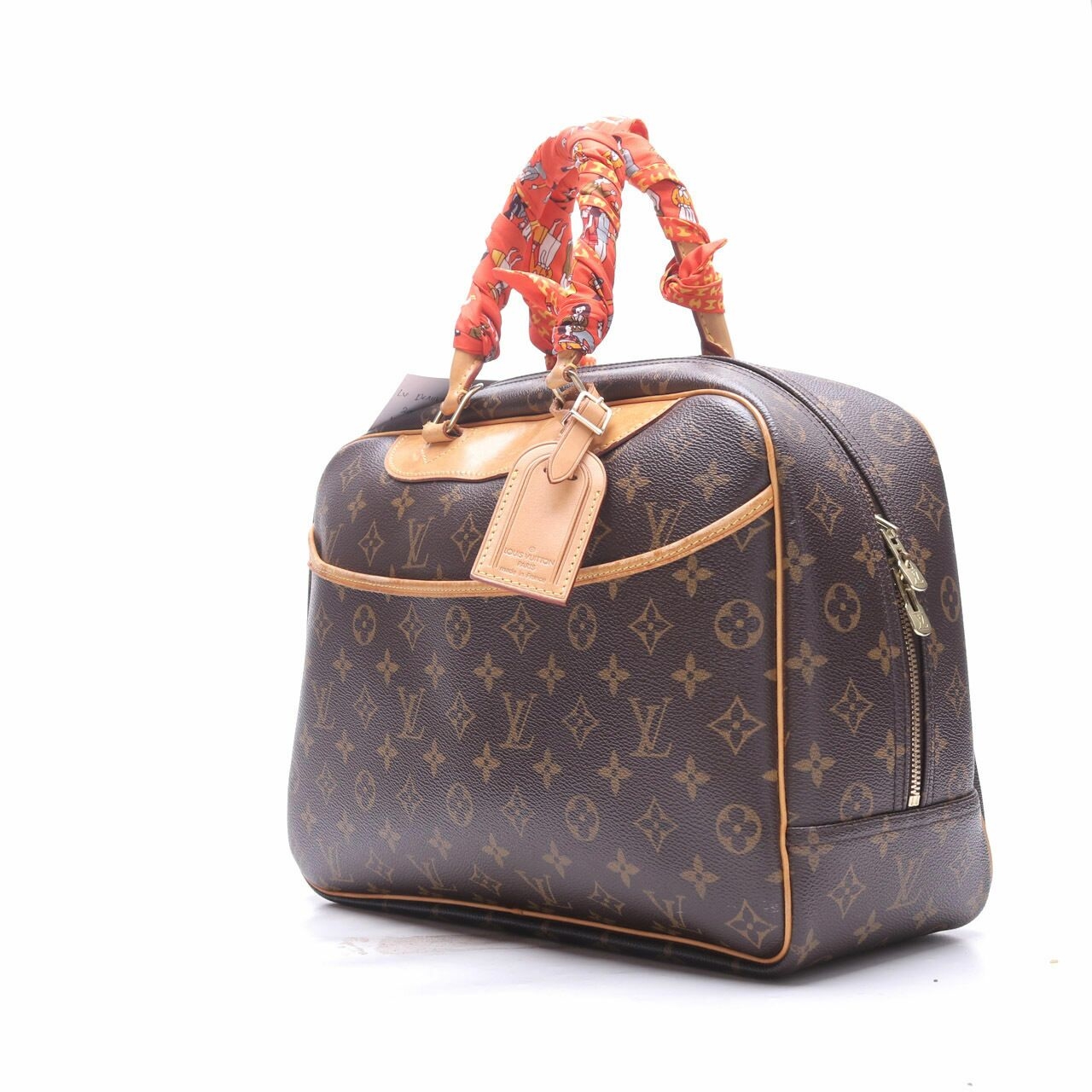 Louis Vuitton Brown Monogram Canvas Deauville Handbag	