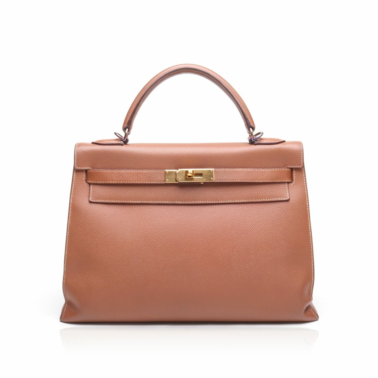 Hermes Kelly 35 Gold GHW #G Satchel