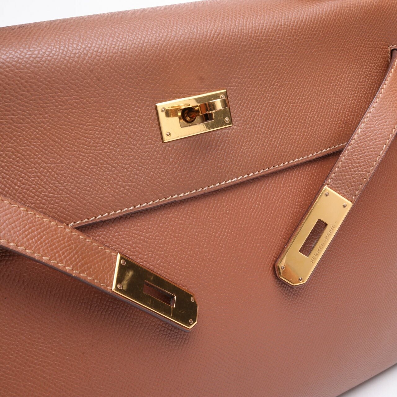 Hermes Kelly 35 Gold GHW #G Satchel