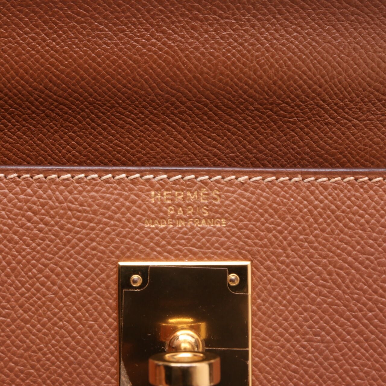 Hermes Kelly 35 Gold GHW #G Satchel