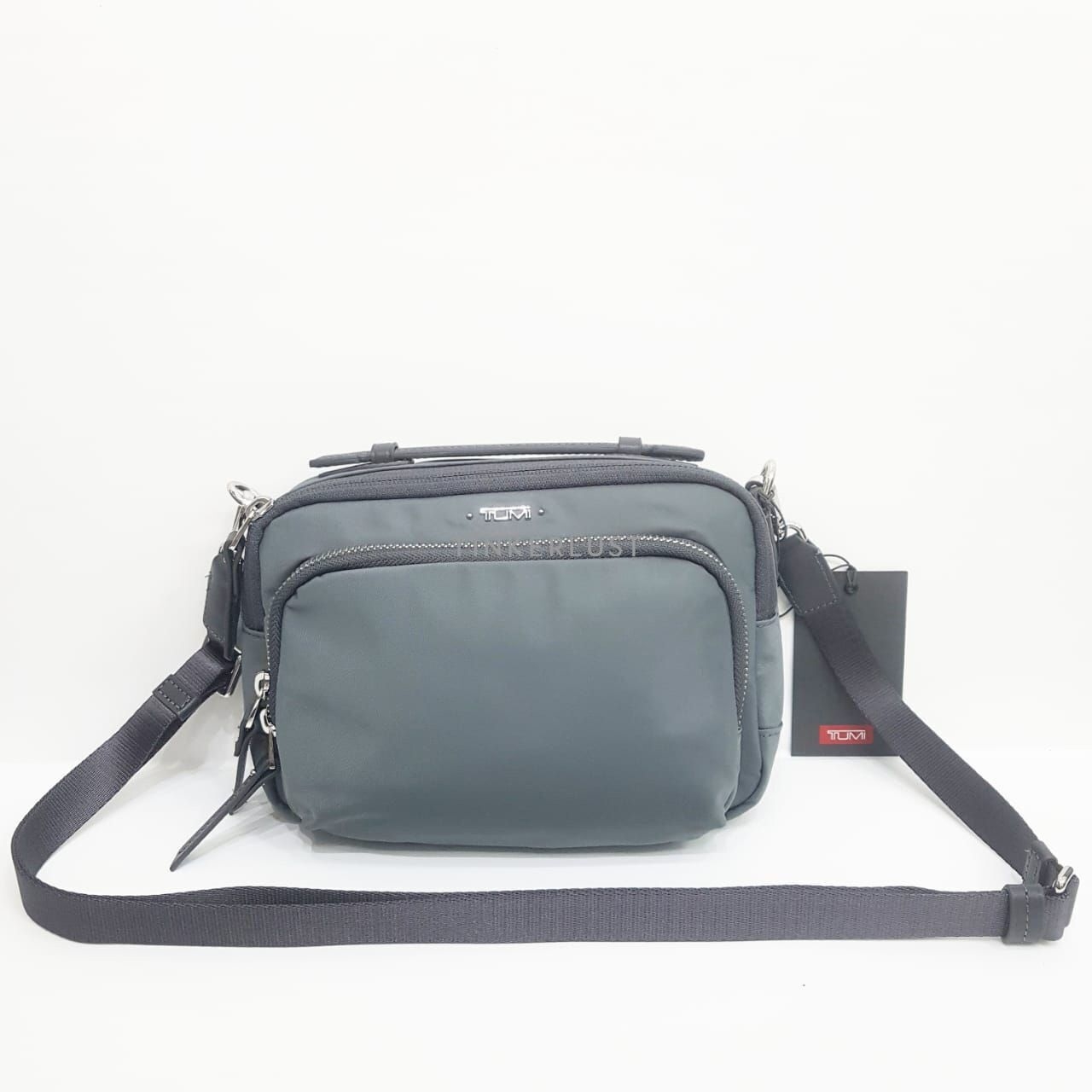 Tumi Claudia Grey Nylon SHW Sling Bag