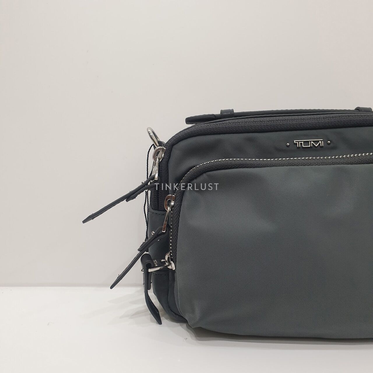 Tumi Claudia Grey Nylon SHW Sling Bag