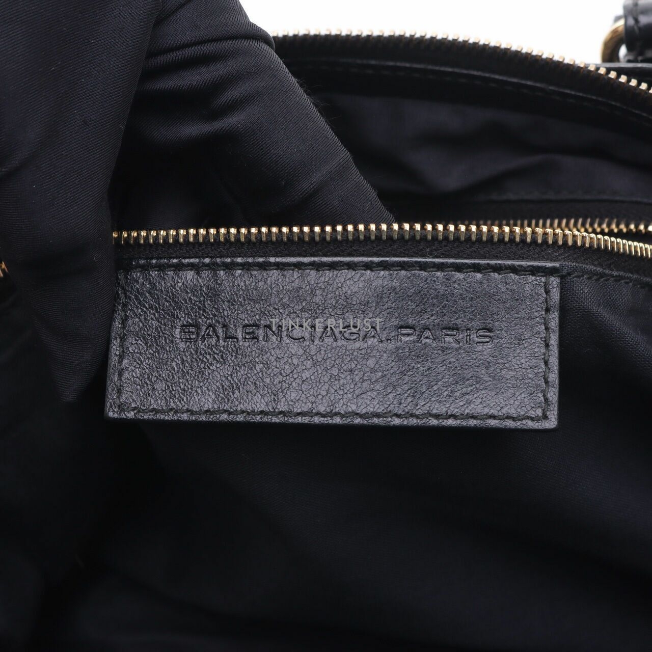 Balenciaga Agneau Giant 12 Gold Hardware City Black GHW Satchel Bag