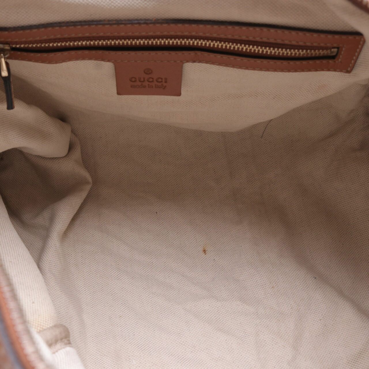 Gucci GG Web Boston Hand Bag