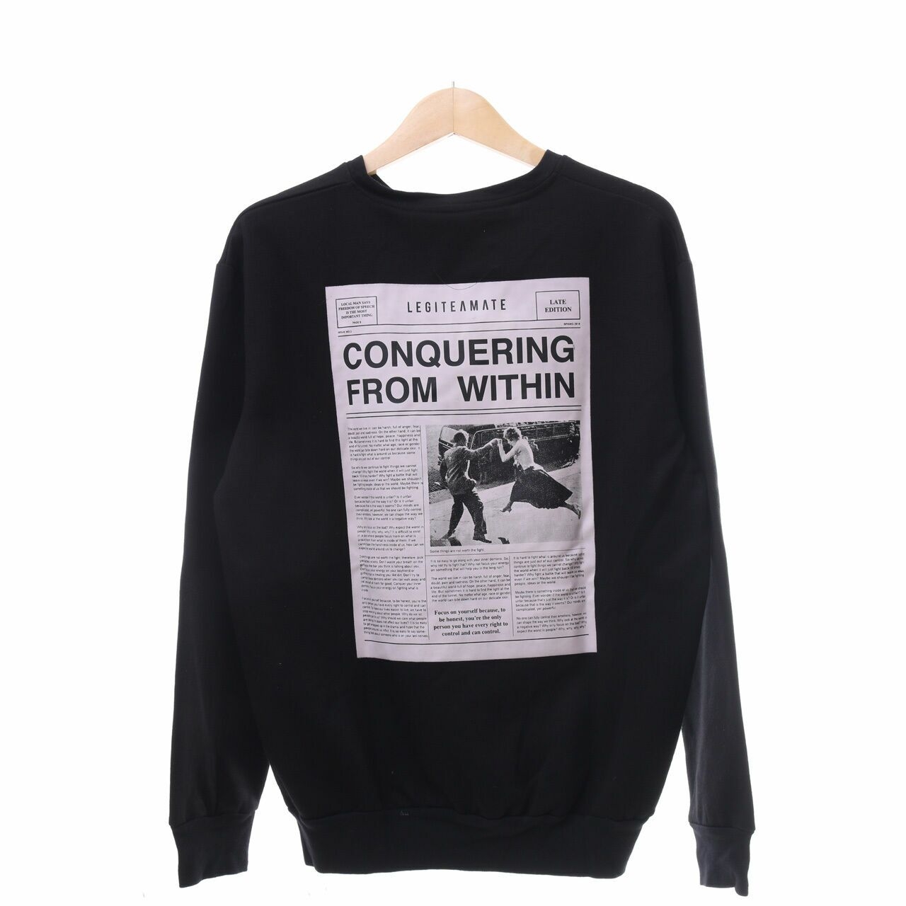 Private Collection Black Swaetshirt Sweater